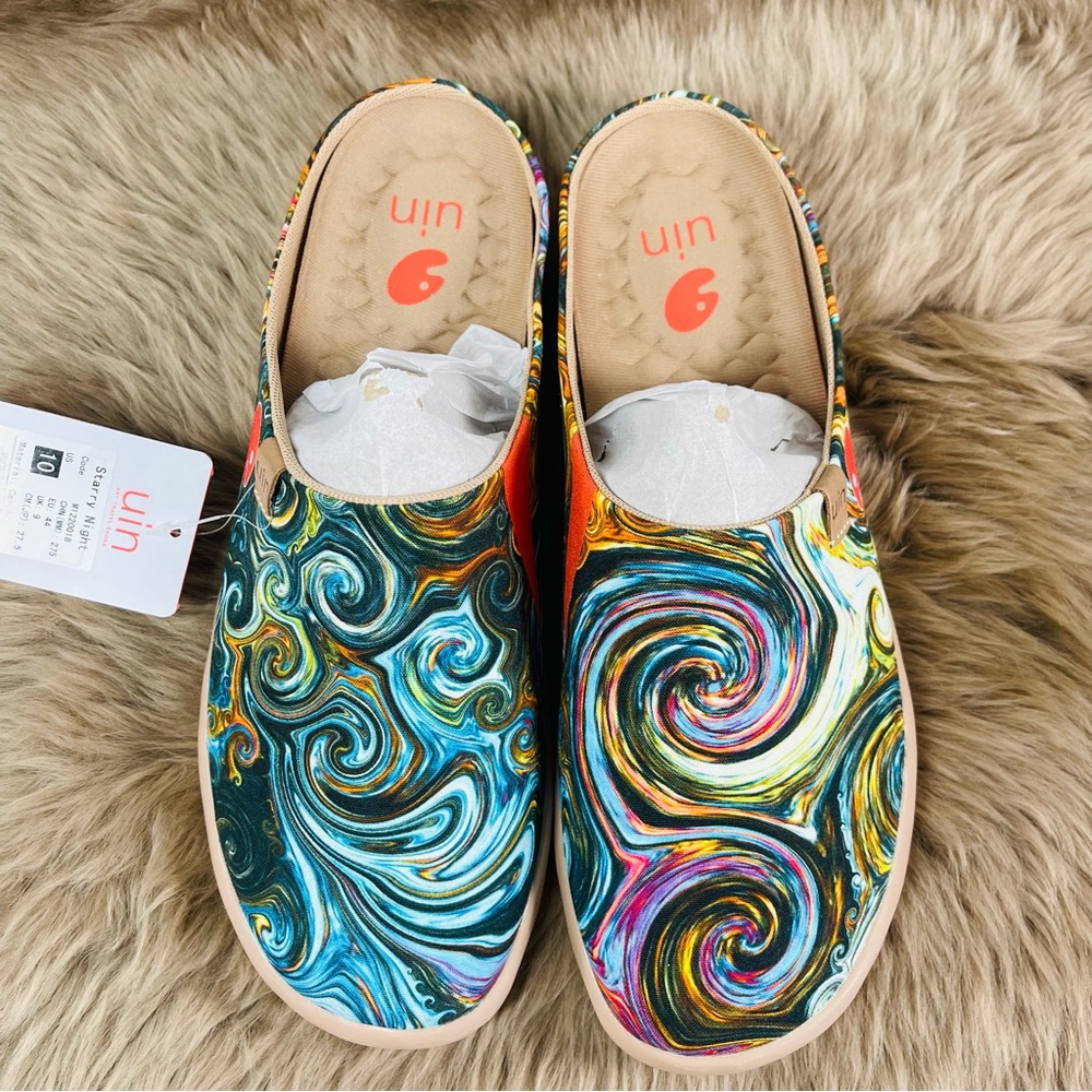 NWT UIN Men's Slipper Loafers Lightweight Comfort/Starry Night/US8